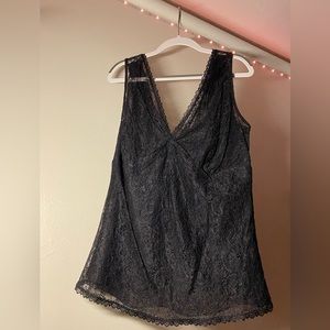 The Limited- Black Lace Tank Top- Size Small